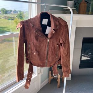NWT Sandro beautiful suede jacket